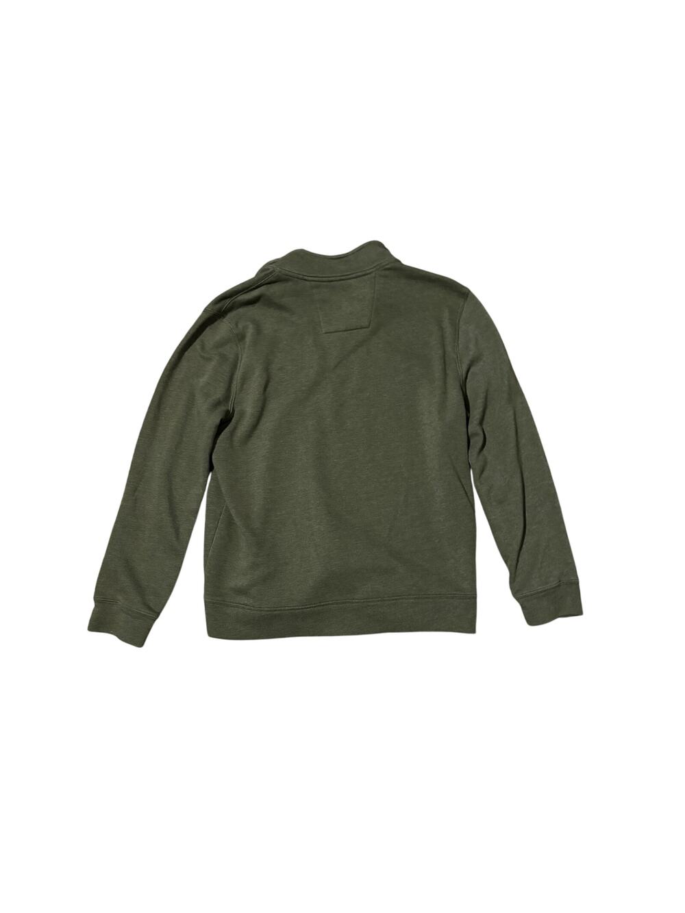 Nautica Quarter Zip Pullover Sweatshirt – Olive Green – Men's Large